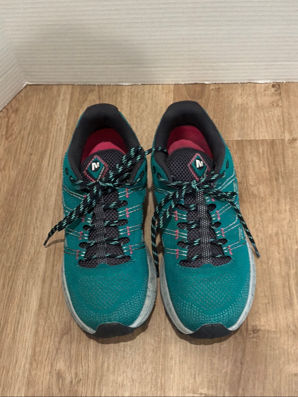 Merrell Women's Teal and Black Trail Sneakers
